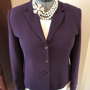 Talbots Purple Blazer size 10 NICE!